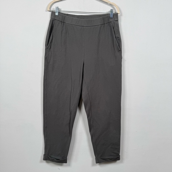 Eileen Fisher Pants - Eileen Fisher Organic Cotton Women's Gray Pull On Cuffed Pants, Size S